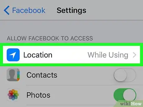 Image titled Turn Off Location on Facebook Step 4