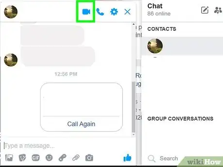 Image titled Video Chat on Facebook Step 8
