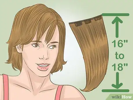 Image titled Wear Extensions with Short Hair Step 1