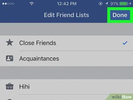 Image titled Edit Close Friends on Facebook on iPhone or iPad Step 8
