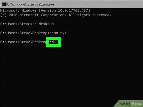 Image titled Go Back Using the Command Prompt Step 3