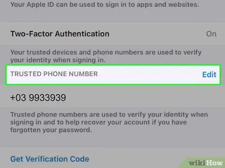 Image titled Change Your Primary Apple ID Phone Number on an iPhone Step 4