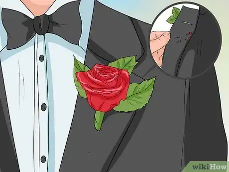 Image titled Pin on a Boutonniere Step 8