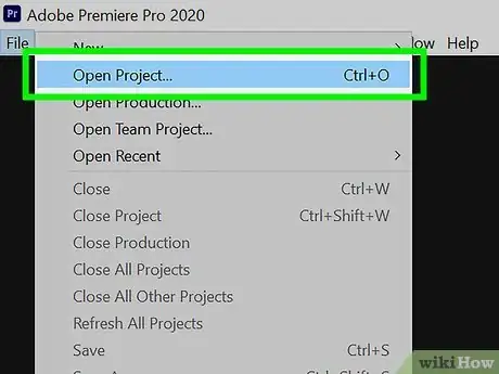 Image titled Locate a File in Premiere Pro Step 1