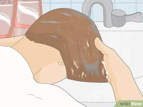 Image titled Wash Hair in a Sink Step 11