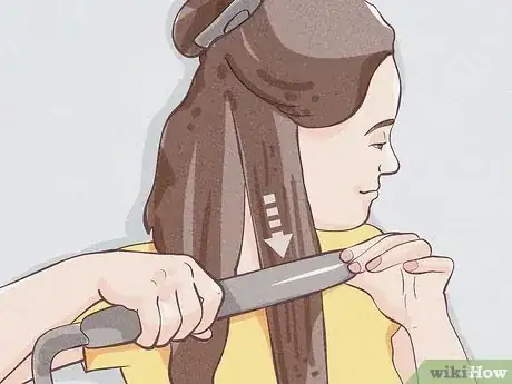 Image titled Get Shiny Hair While Using a Flat Iron Step 10