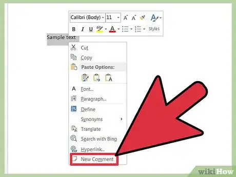 Image titled Insert a Comment Box in Word, PowerPoint, and Excel Step 3