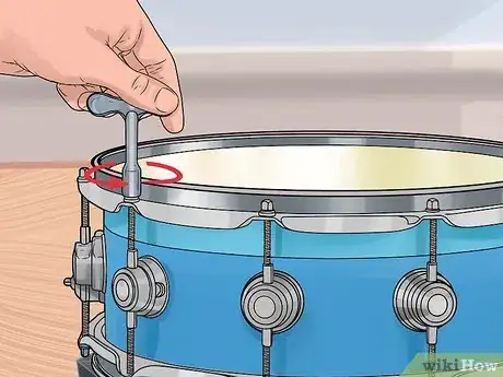 Image titled Tune a Snare Drum Step 9
