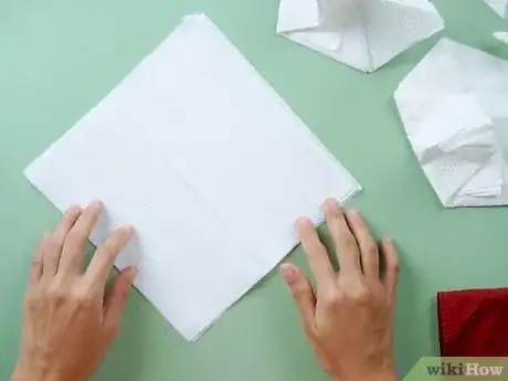 Image titled Fold a Napkin Into a Swan Step 1