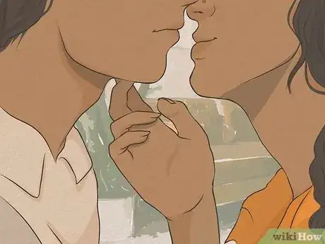 Image titled Become Comfortable with Kissing a Girl Step 9