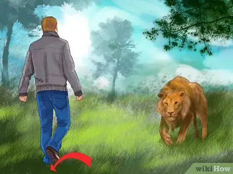 Image titled Survive a Lion Attack Step 3