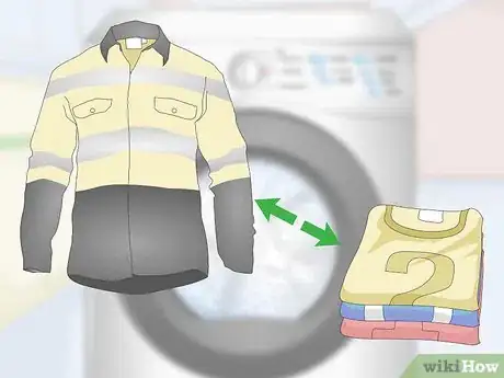 Image titled Wash Flame Resistant Clothing Step 1