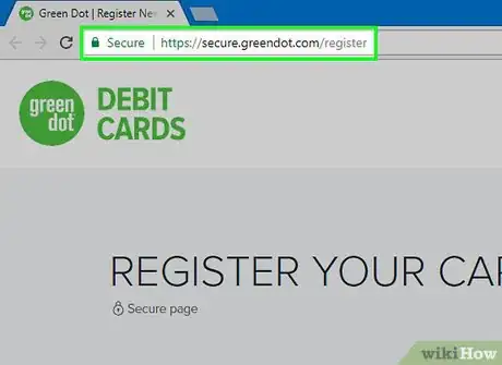 Imagen titulada Register a Green Dot Card Step 1