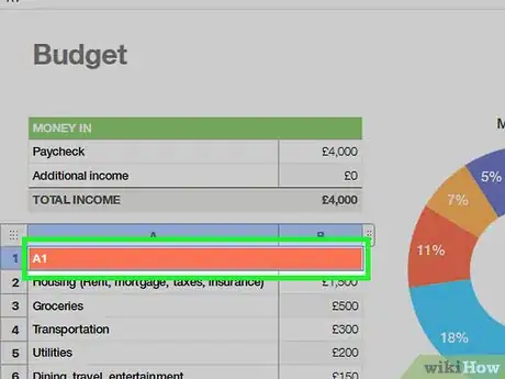 Imagen titulada Make a Spreadsheet Step 21