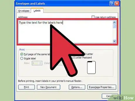 Imagen titulada Create Labels Using Microsoft Word 2007 Step 4