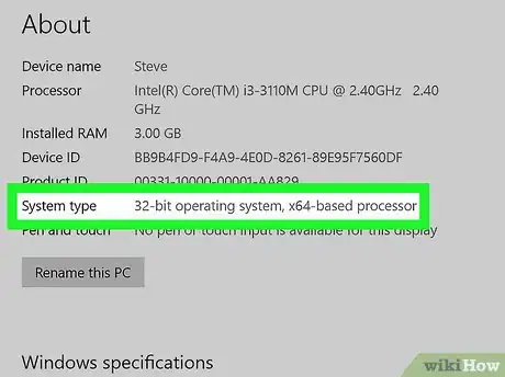 Imagen titulada Determine the Bit Count for a Windows Computer Step 5