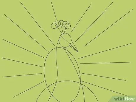 Imagen titulada Draw an Exotic Peacock Step 9