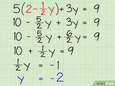 Imagen titulada Solve Systems of Algebraic Equations Containing Two Variables Step 4