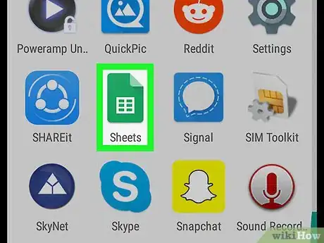 Imagen titulada Sort on Google Sheets on Android Step 1