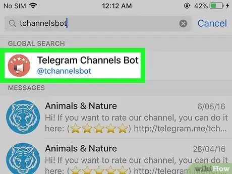 Imagen titulada Find Telegram Channels on iPhone or iPad Step 4
