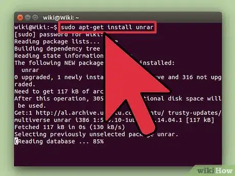 Imagen titulada Unrar Files in Linux Step 3