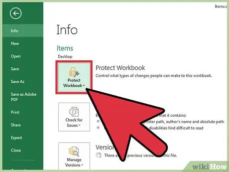 Imagen titulada Password Protect an Excel Spreadsheet Step 3