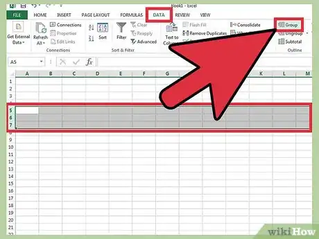 Imagen titulada Hide Rows in Excel Step 4