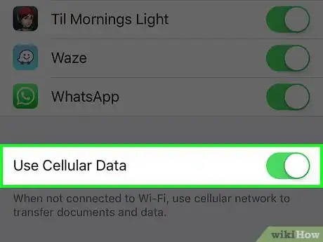 Imagen titulada Allow iCloud to Use Cellular Data for Transfers on an iPhone Step 5