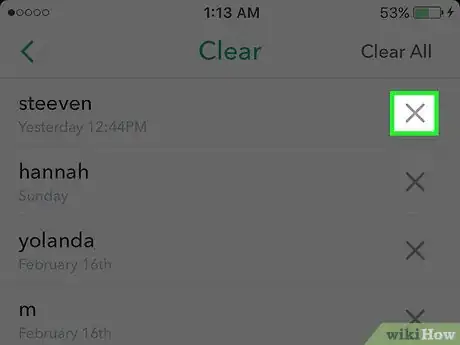 Imagen titulada Clear All Snapchat Conversations Step 5