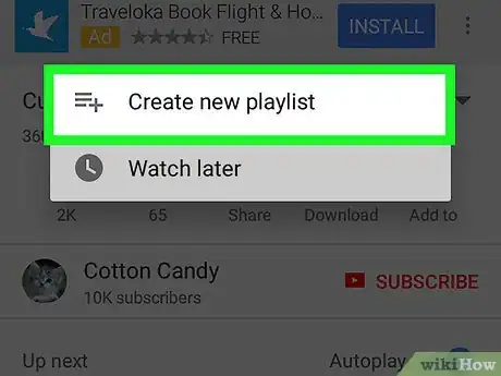 Imagen titulada Create a New Playlist on YouTube Step 6