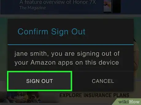 Imagen titulada Logout of Amazon on Android Step 5