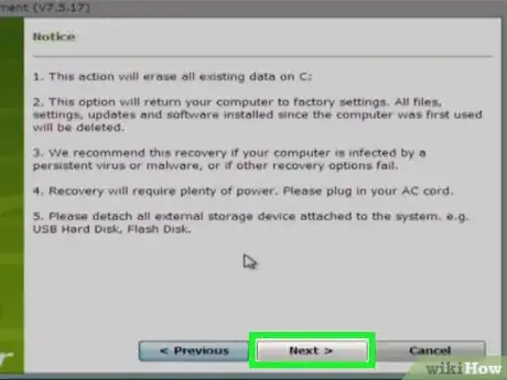 Imagen titulada Restore a Computer to Factory Settings in Windows 7 Step 23