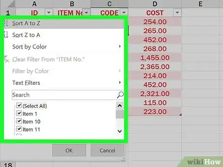 Imagen titulada Make Tables Using Microsoft Excel Step 11