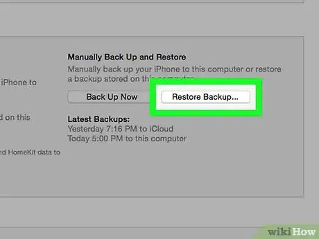 Imagen titulada Back Up an iPhone to iTunes Step 13