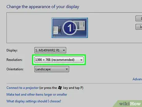 Imagen titulada Change the Screen Resolution on a PC Step 10