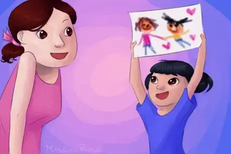 Imagen titulada Girl Shows Drawing to Woman.png