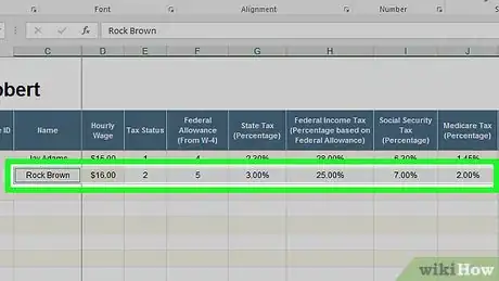 Imagen titulada Prepare Payroll in Excel Step 11