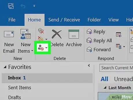 Imagen titulada Stop Junk Mail in Outlook on PC or Mac Step 3