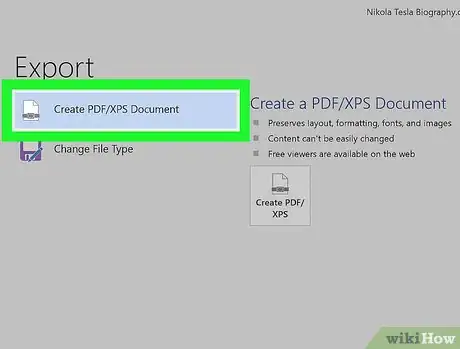 Imagen titulada Convert a Microsoft Word Document to PDF Format Step 18