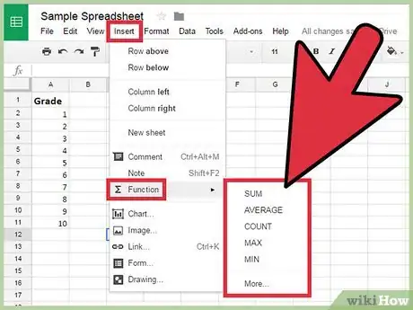 Imagen titulada Use Google Spreadsheets Step 10