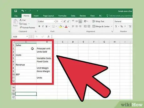 Imagen titulada Do a Break Even Chart in Excel Step 15