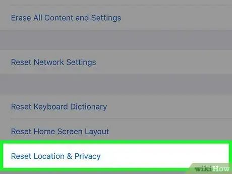 Imagen titulada Reset Location and Privacy Settings on an iPhone Step 4