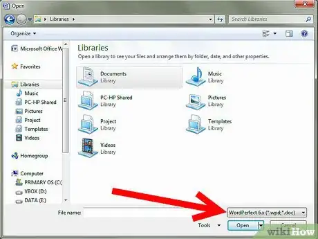 Imagen titulada Convert a WordPerfect Document to a Microsoft Word Document Step 5