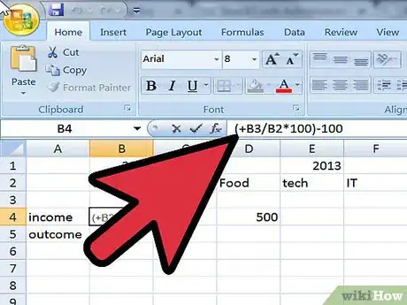 Imagen titulada Calculate Annual Growth Rate in Excel Step 6