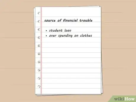 Imagen titulada Get Out of Financial Trouble Step 1