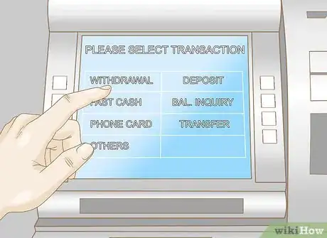 Imagen titulada Withdraw Cash from an Automated Teller Machine Step 6