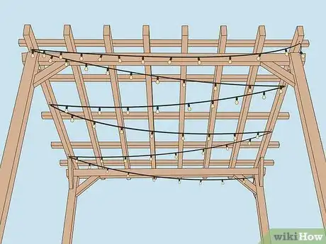 Imagen titulada Hang Pergola Lights Step 6