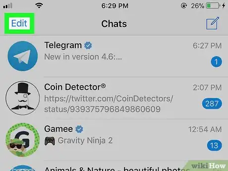 Imagen titulada Delete Messages on Telegram on iPhone or iPad Step 11