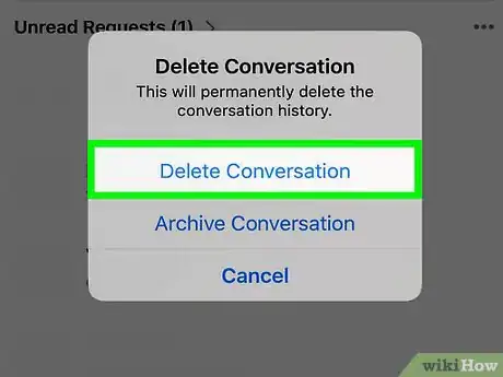 Imagen titulada Delete Facebook Messages on an iPhone or Android Step 7