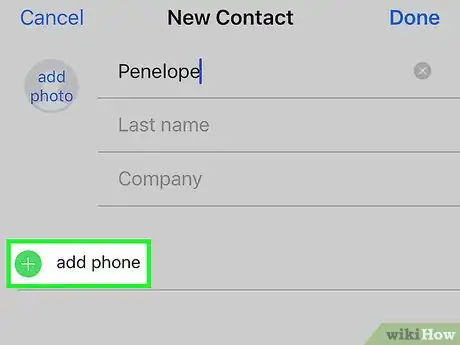 Imagen titulada Add a Contact on an iPhone Step 4